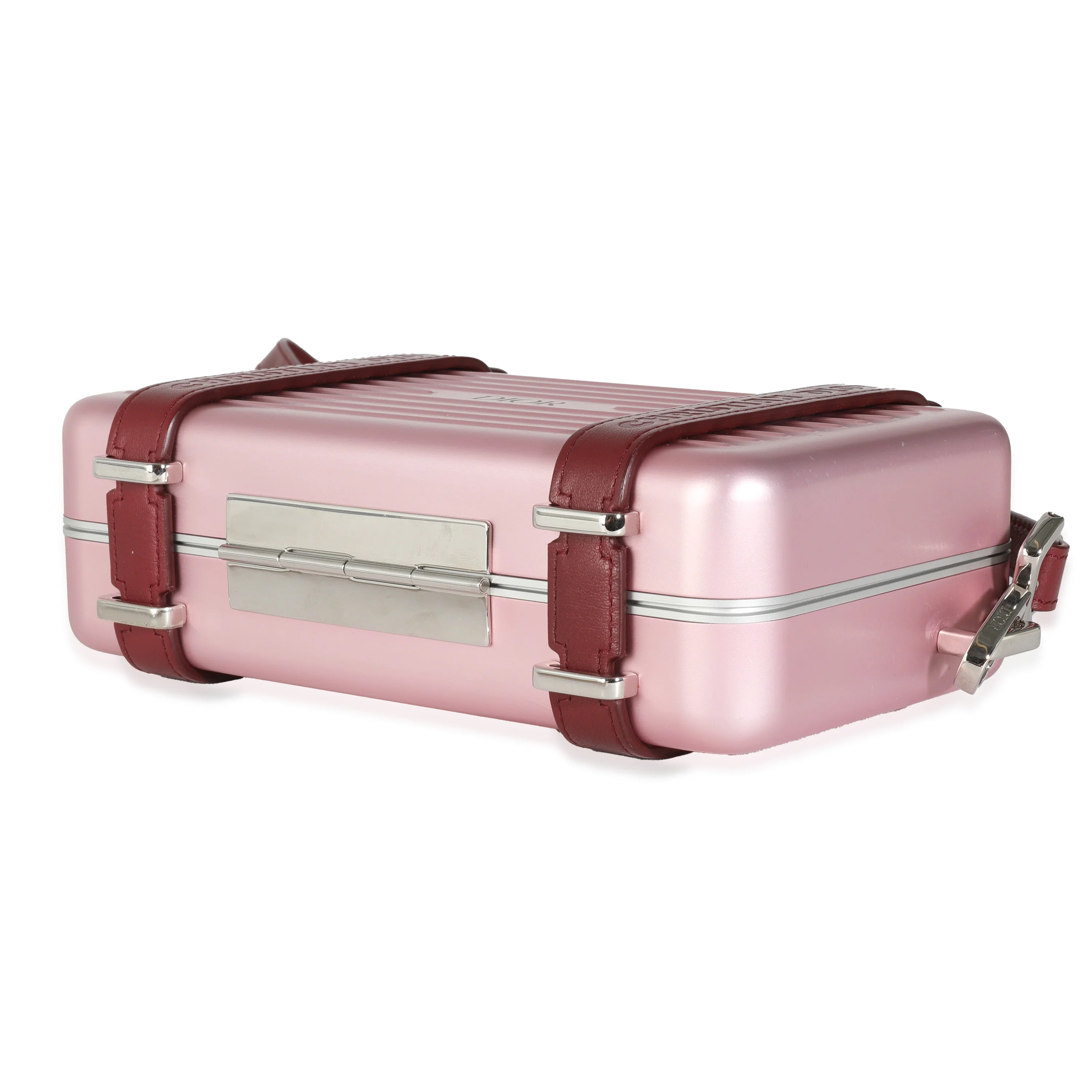 Dior x Rimowa Rose Aluminum Personal Clutch On Strap - Image 7