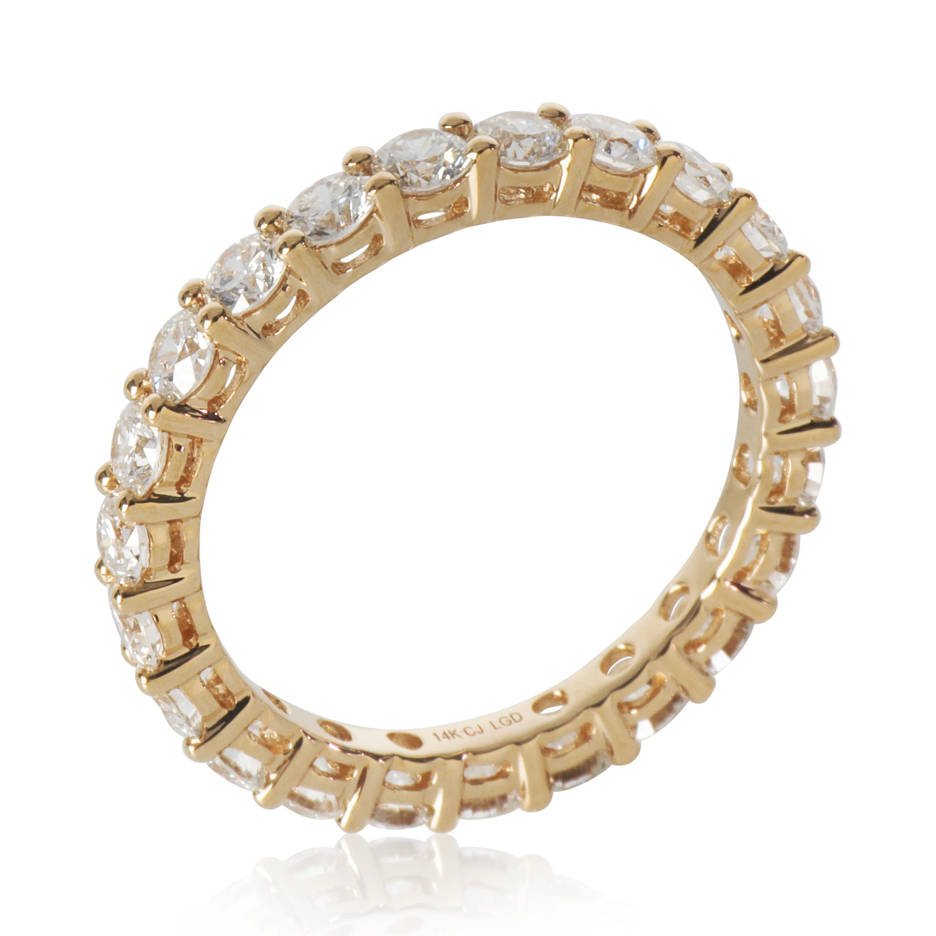 2.07 ctw Yellow Gold Lab-Grown Diamond Band - Image 4