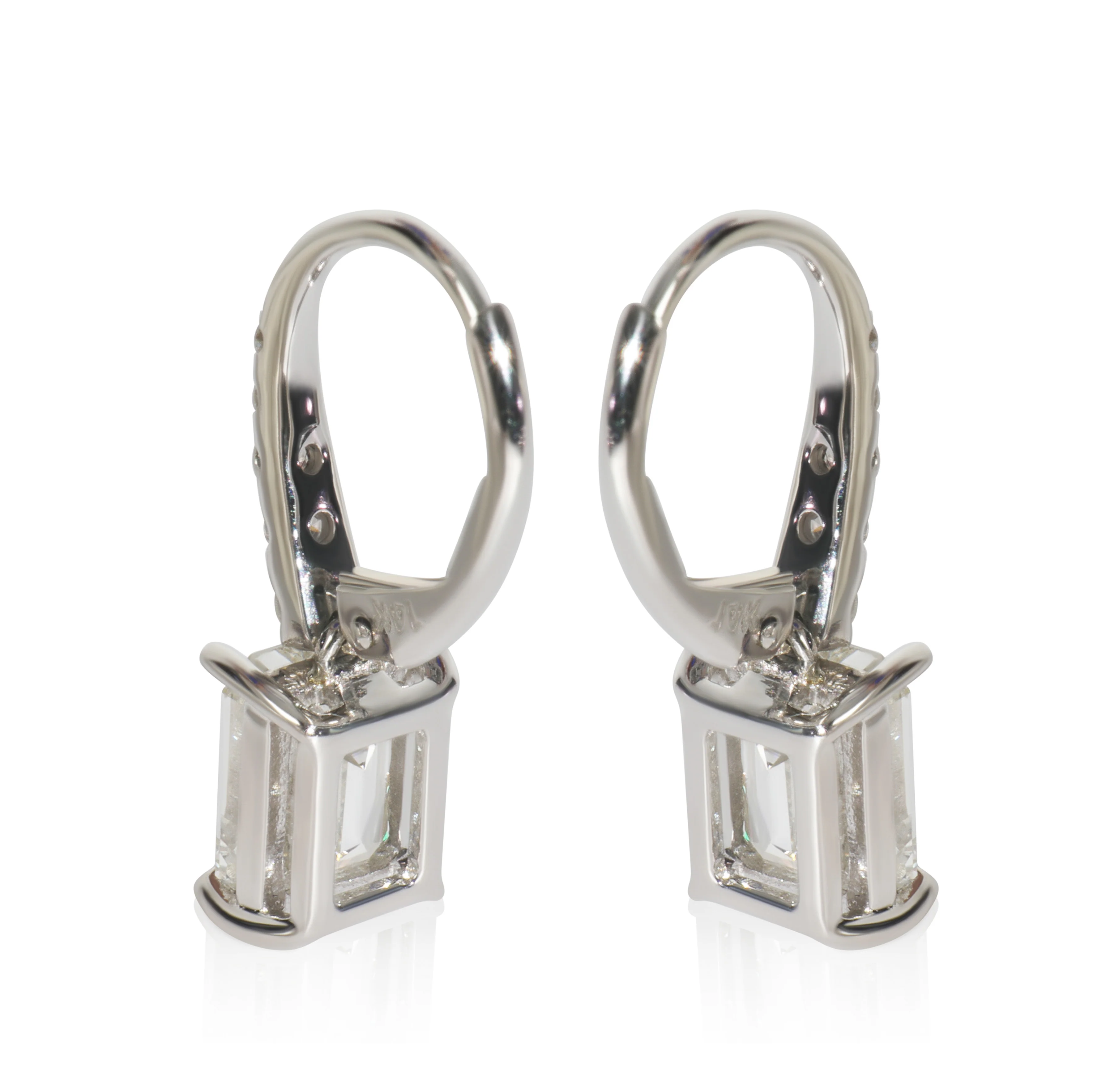 3.24 ctw White Gold Lab-Grown Diamond Earrings - Image 4