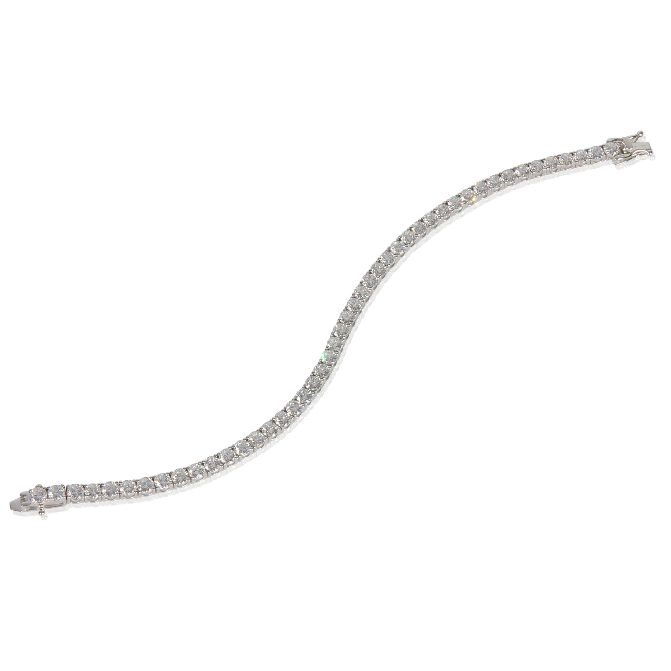 9.5 ctw White Gold Lab-Grown Diamond Bracelet - Image 4