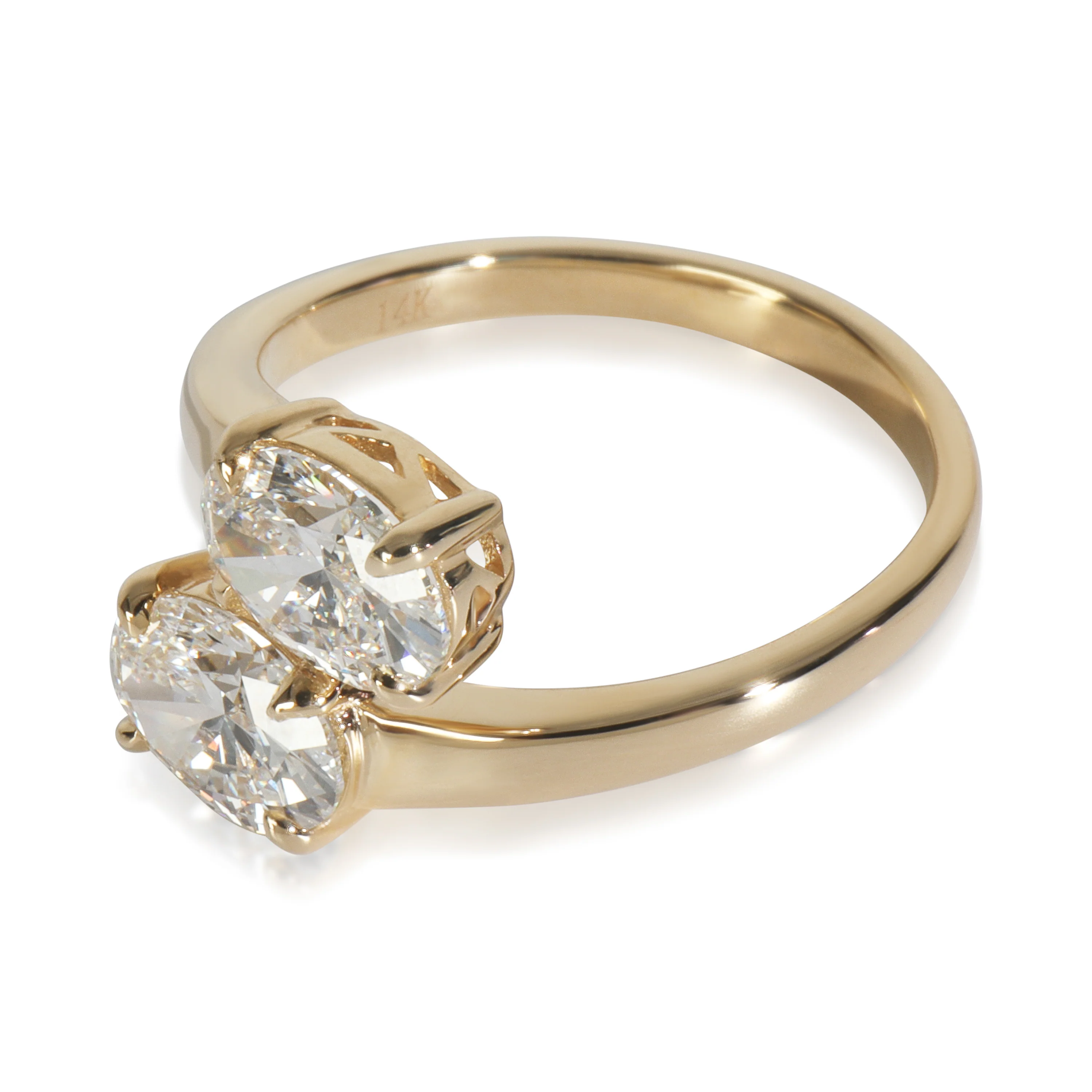 2.01 ctw Yellow Gold Lab-Grown Diamond Ring - Image 2
