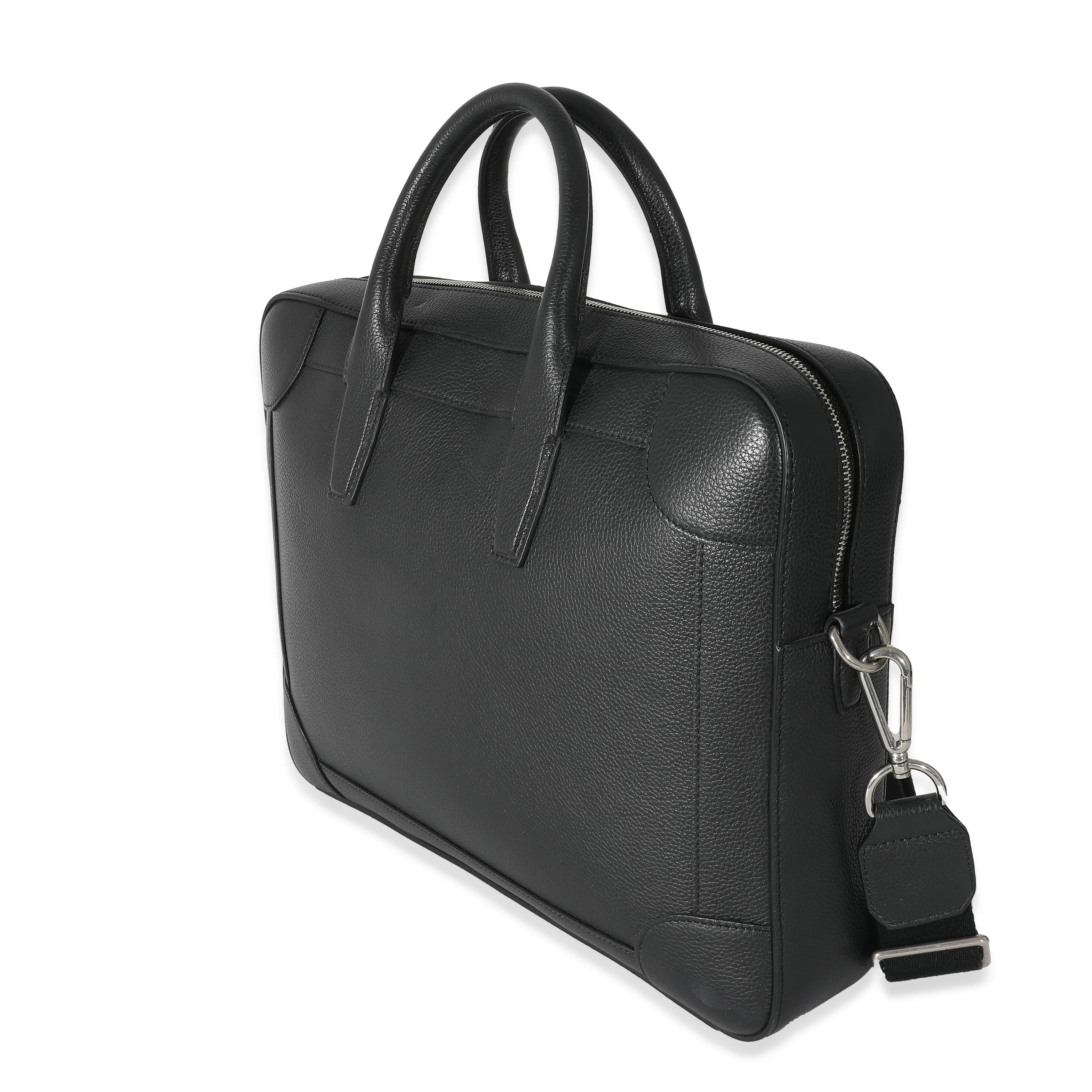 Black Classic Grain Belgrave Single Document Holder - Image 2
