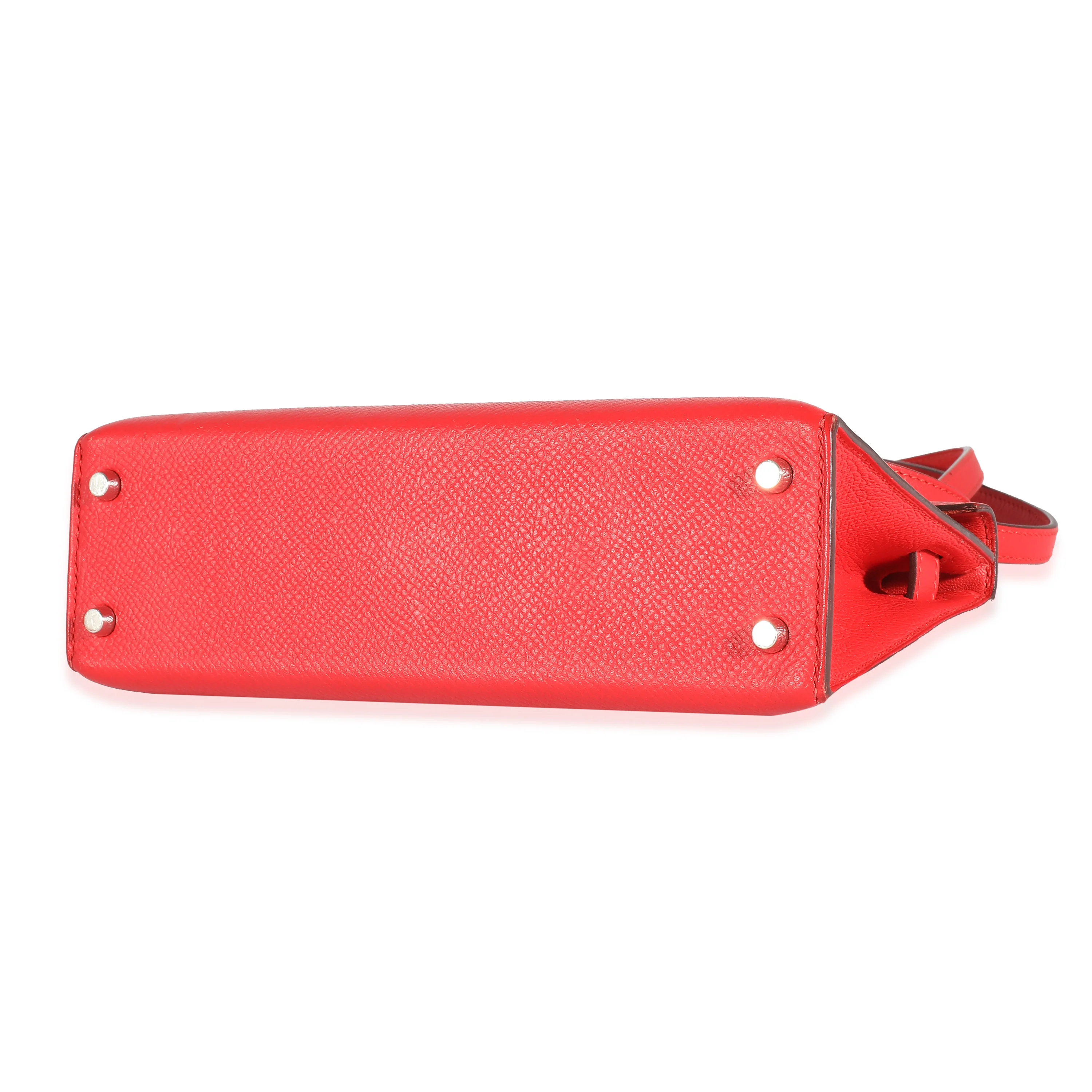 Hermès Rouge Tomate Epsom Mini Kelly II 20 PHW - Image 3