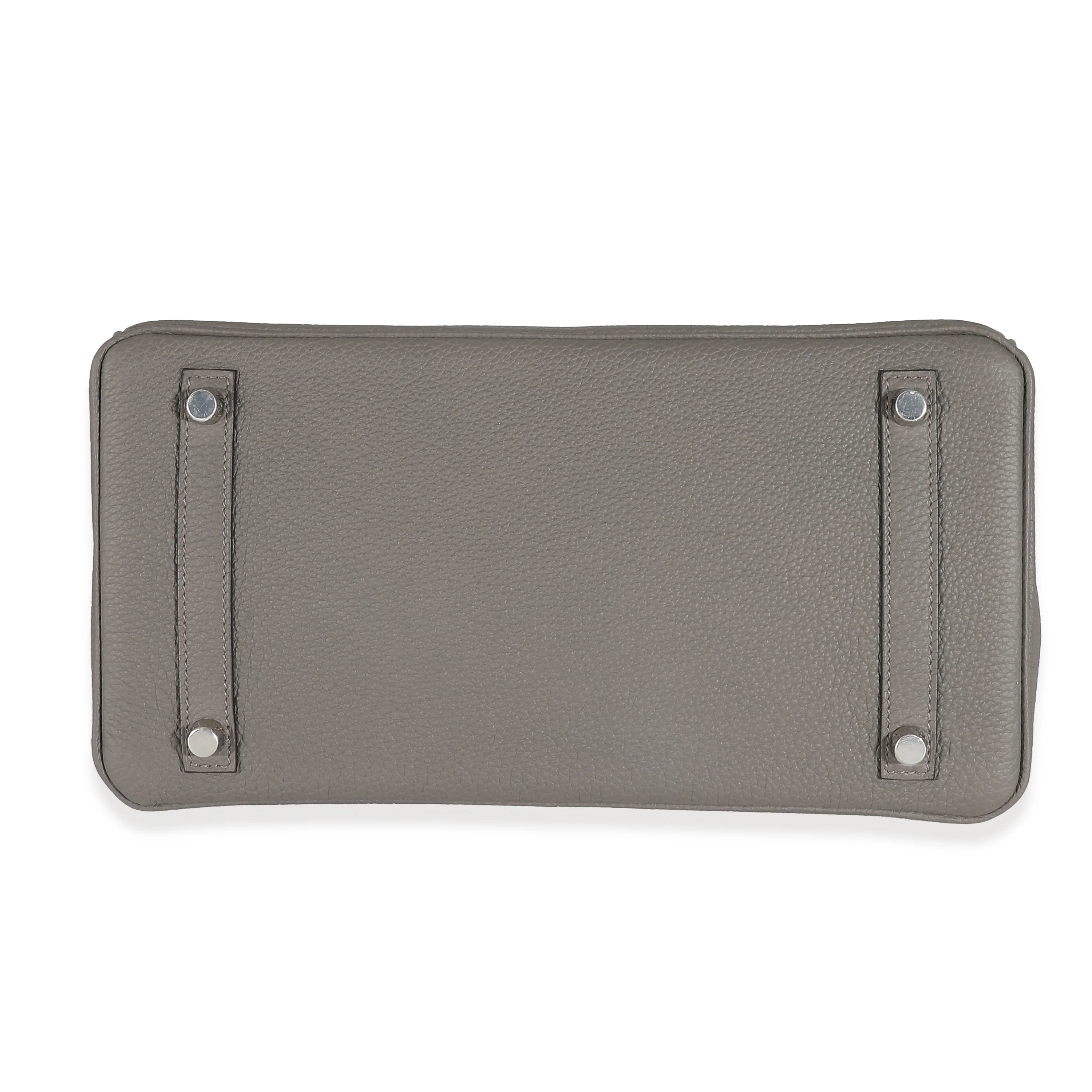 Hermès Gris Etain Togo Birkin 30 PHW - Image 4