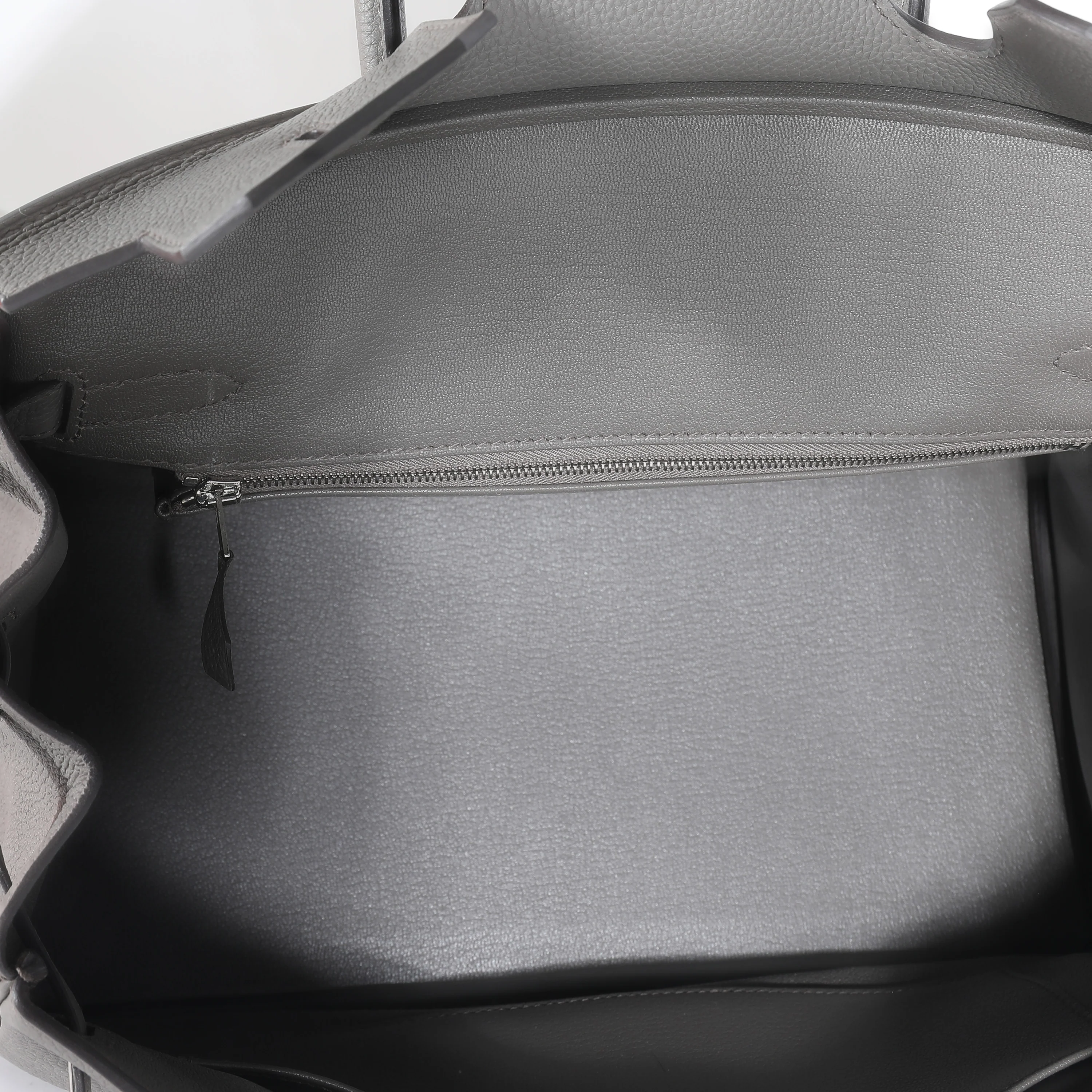 Hermès Gris Etain Togo Birkin 30 PHW - Image 8