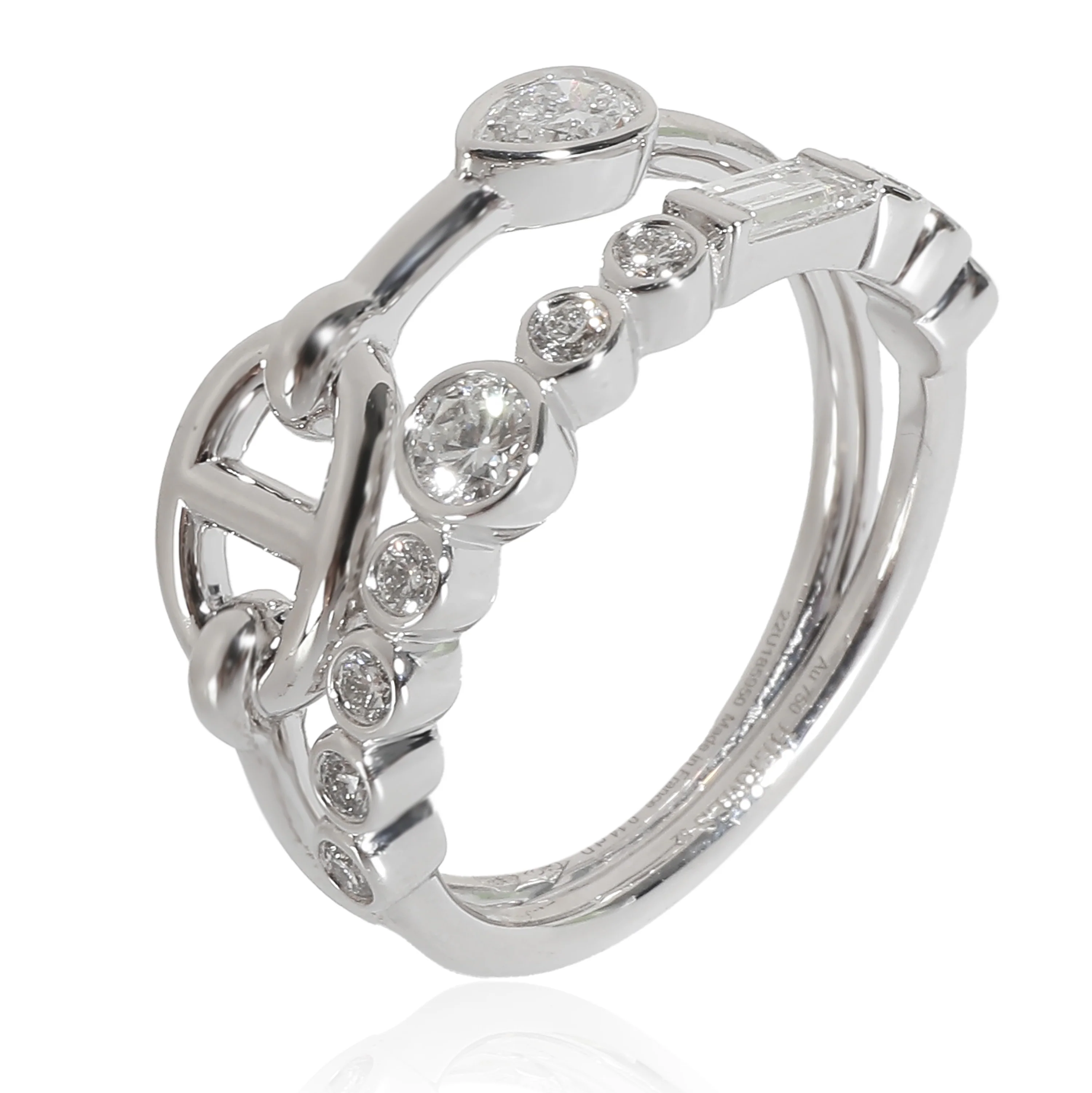 Chaine dAncre Chaos Fancy Ring in 18k White Gold 0.56 CTW - Image 3