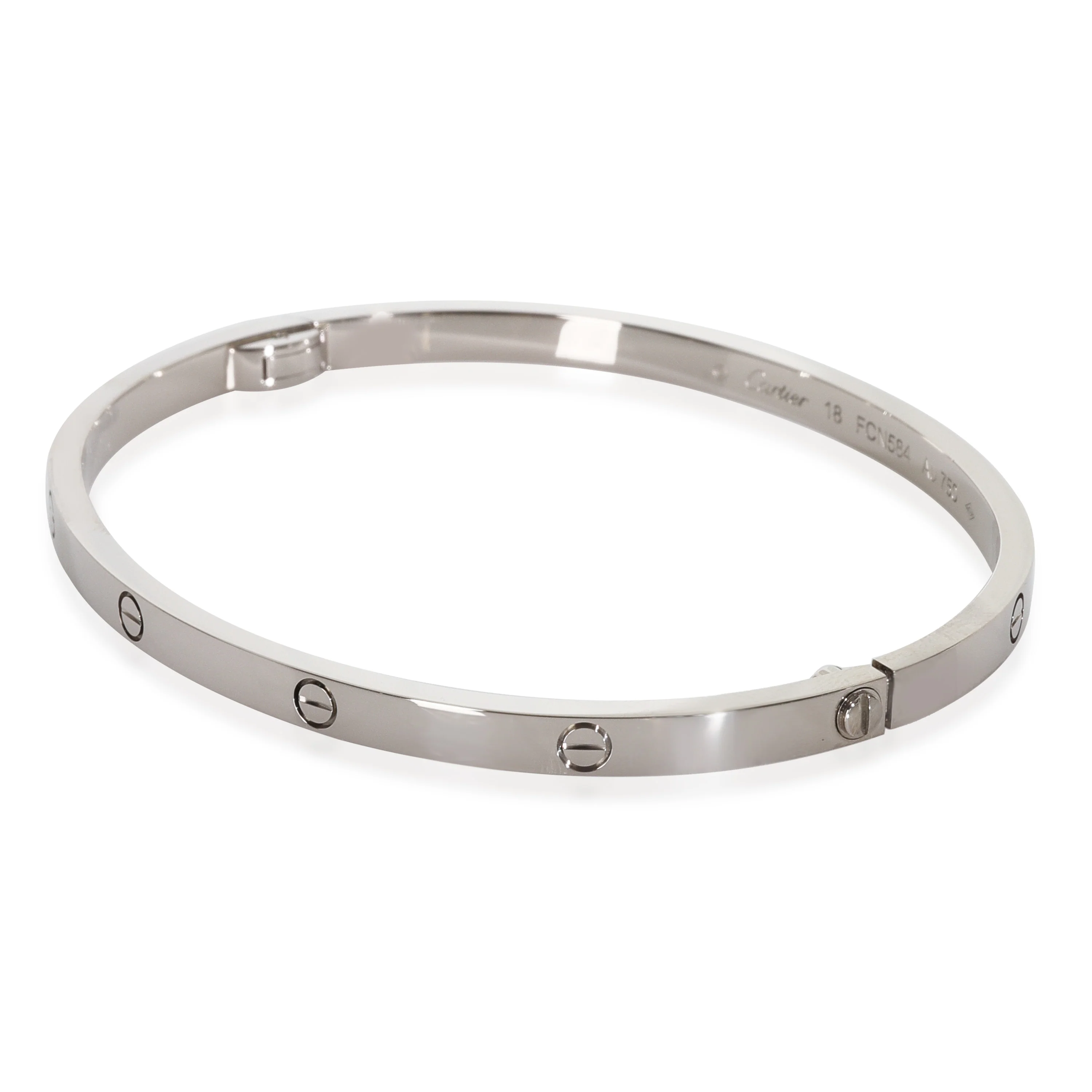 White Gold  Small Model Love Bracelet - Image 2