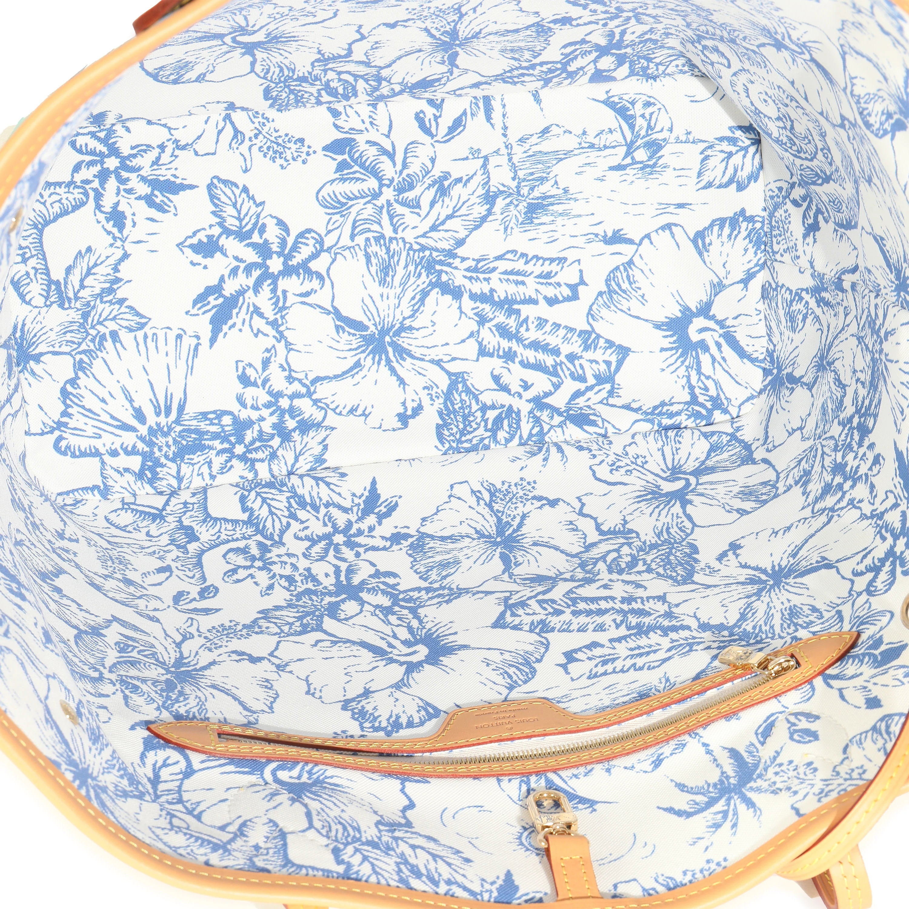 Lagoon Blue Monogram Canvas Tiles By The Pool 2.0 Neverfull MM - Image 8
