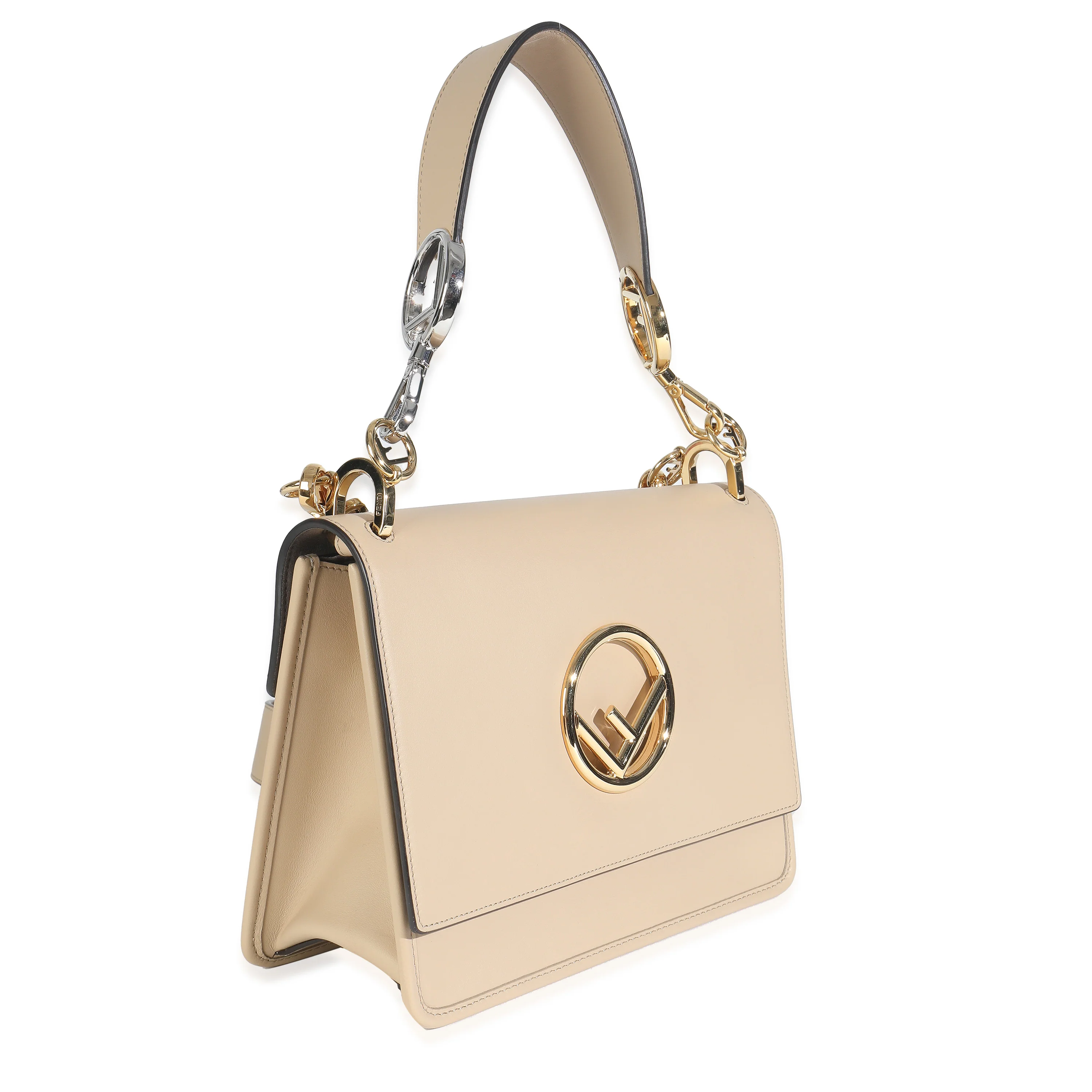 Beige Vitello Century Opaco F is Fendi Kan I Shoulder Bag - Image 3
