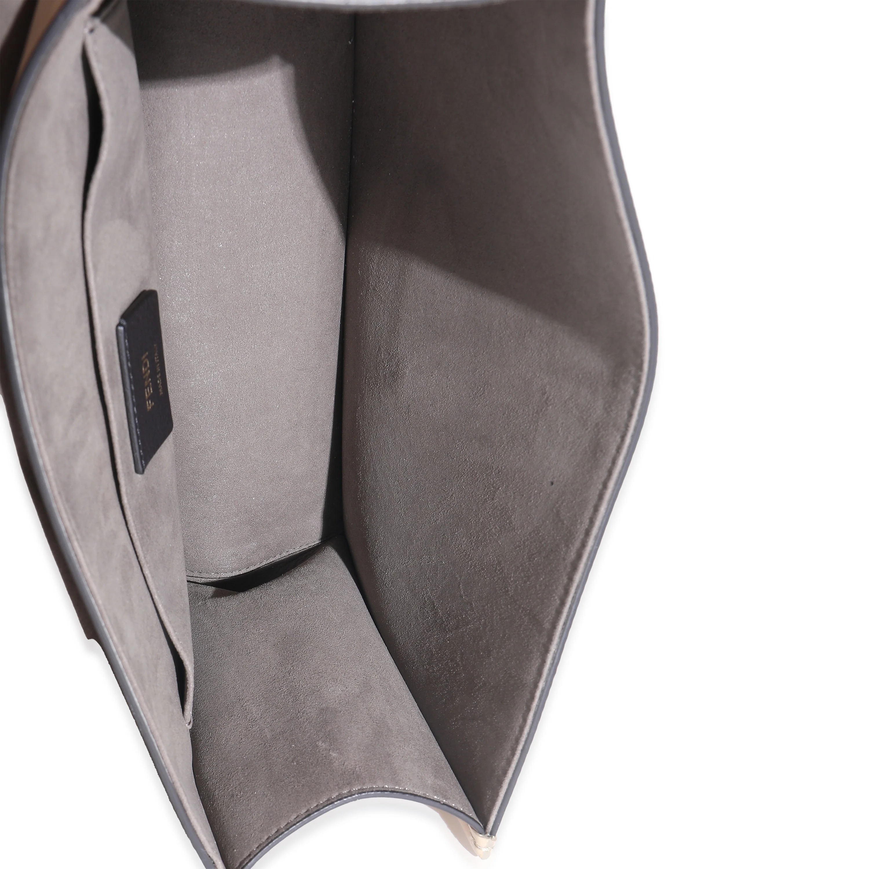 Beige Vitello Century Opaco F is Fendi Kan I Shoulder Bag - Image 9