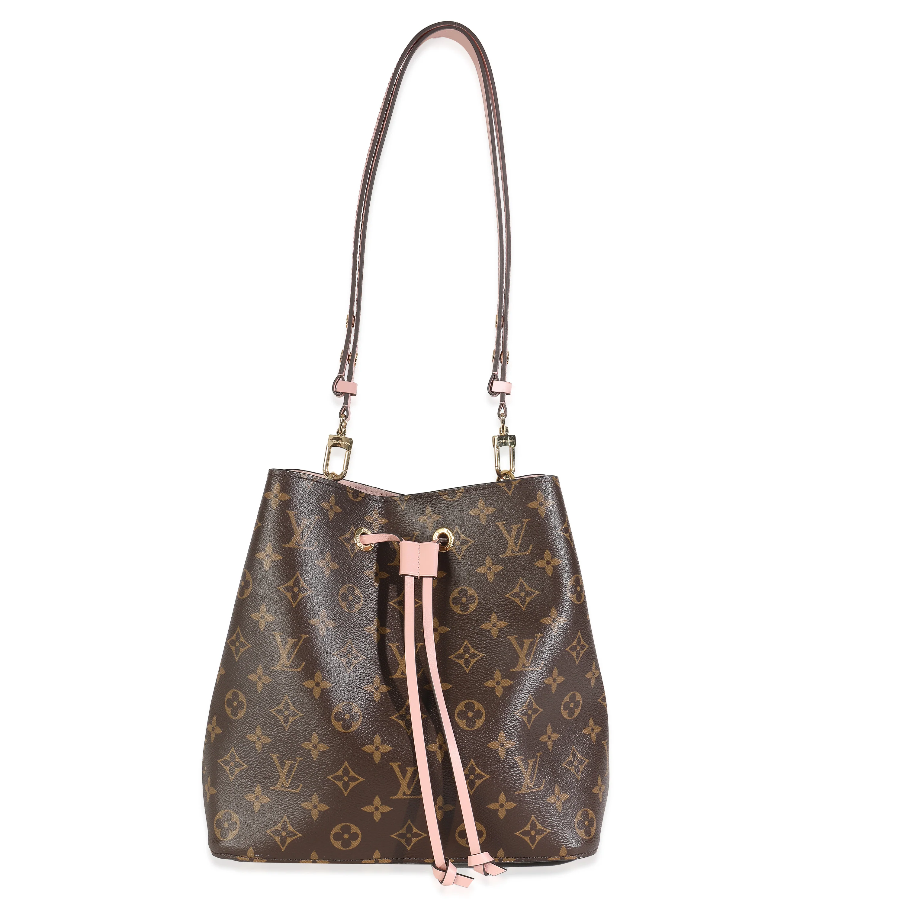 Rose Poudre Damier Ebene Canvas Neonoe MM - Image 8