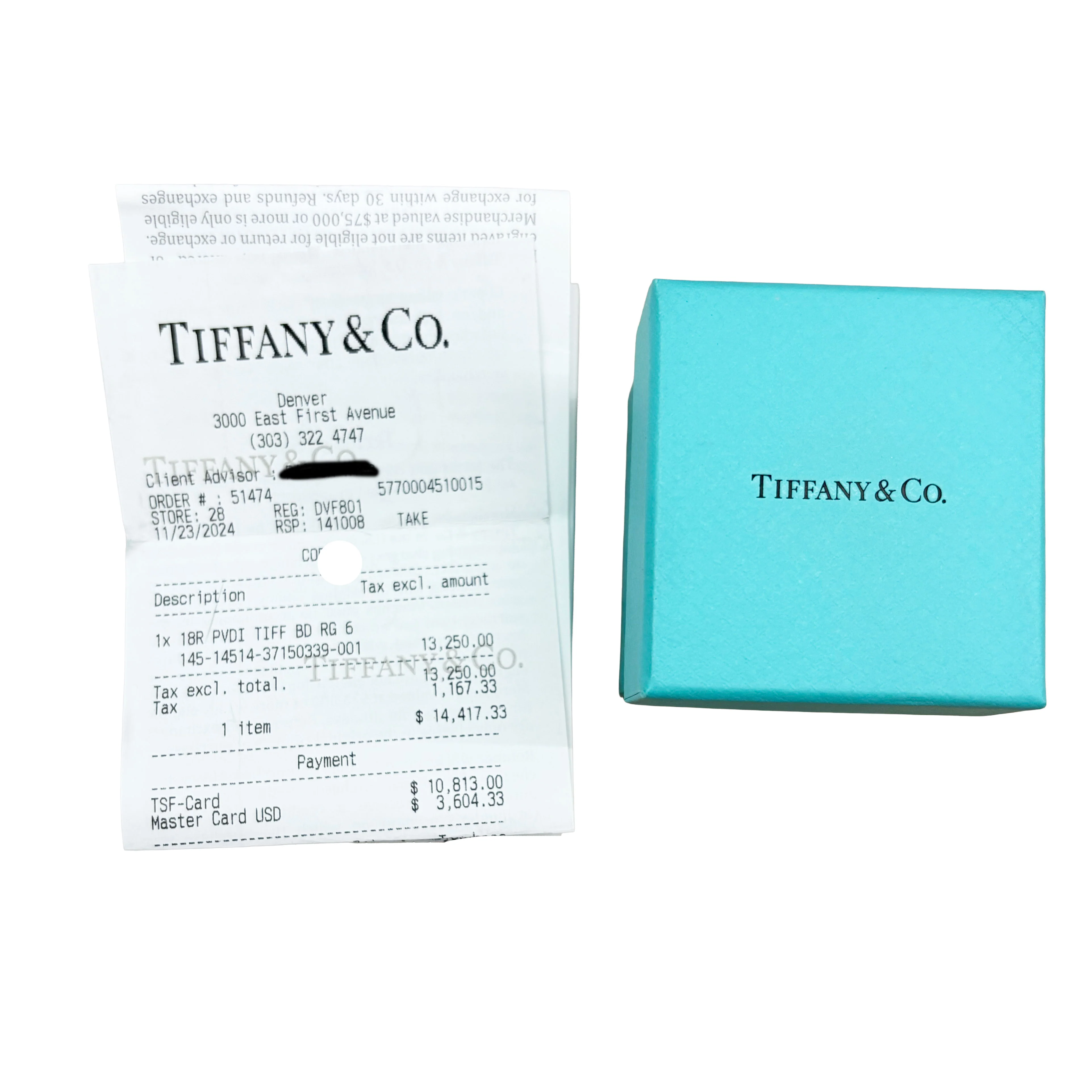 Rose Gold Diamond Tiffany Setting Pave Band - Image 2