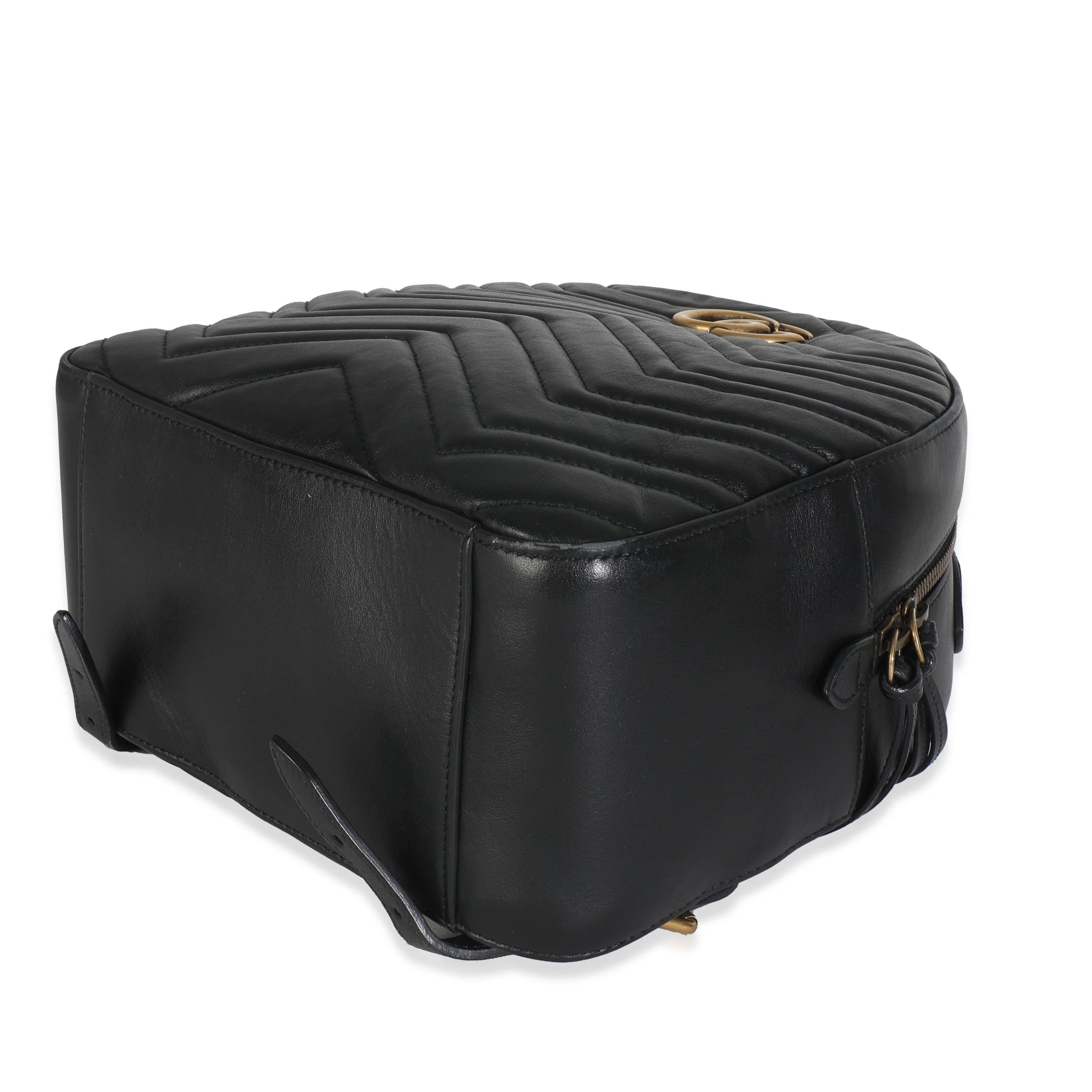 Black Matelasse Calfskin GG Marmont Backpack - Image 7