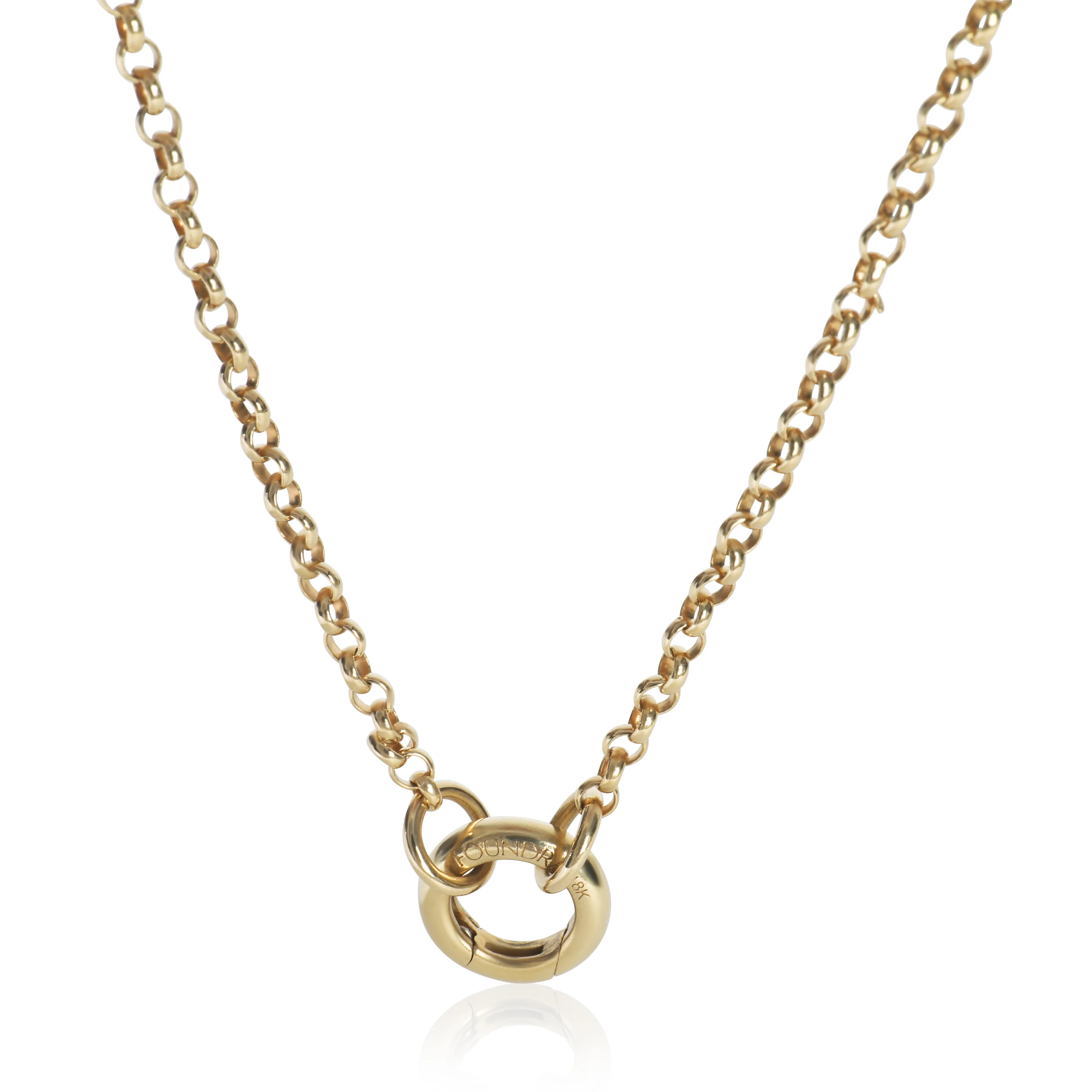 Yellow Gold Belcher Chain Necklace