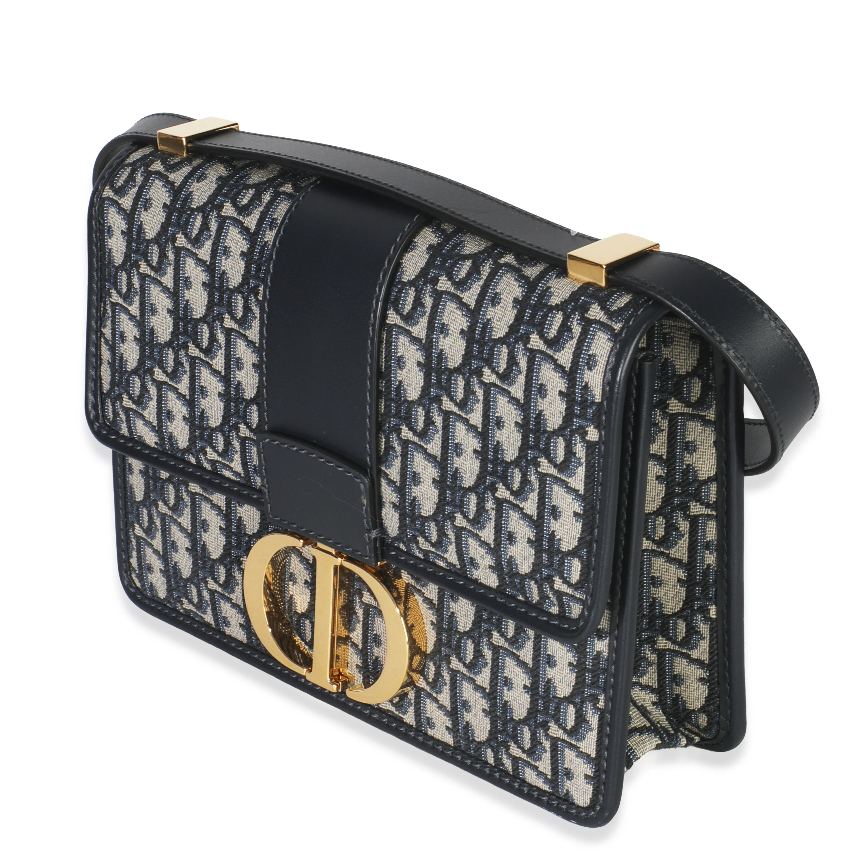 Blue Oblique Jacquard 30 Montaigne Bag - Image 2