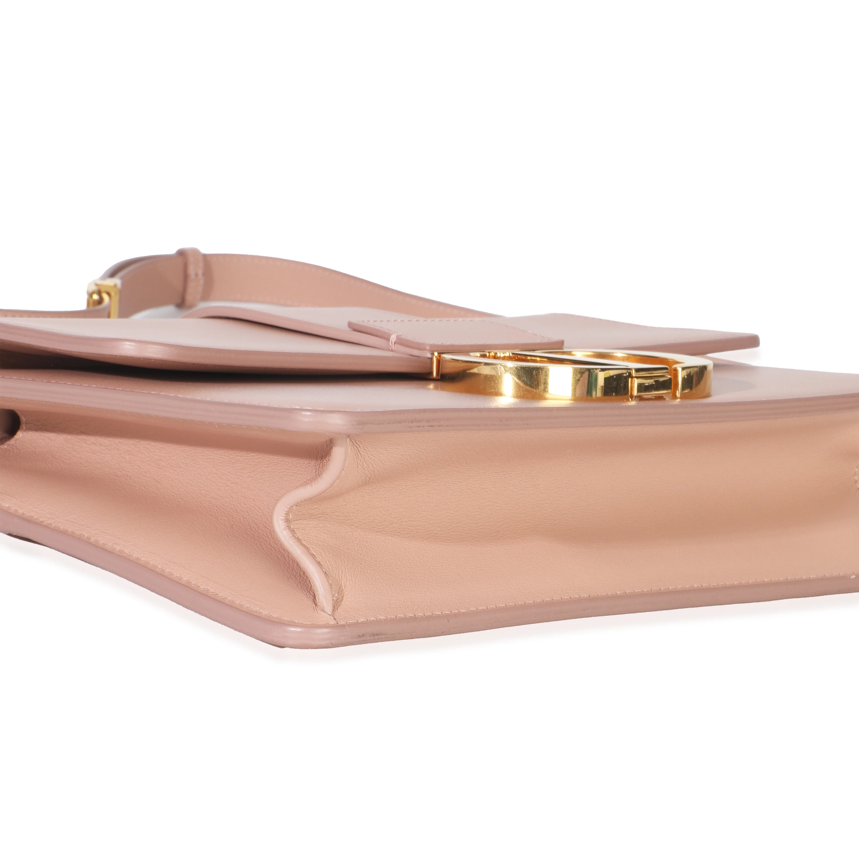 Beige Smooth Box Calfskin 30 Montaigne Flap Bag - Image 6