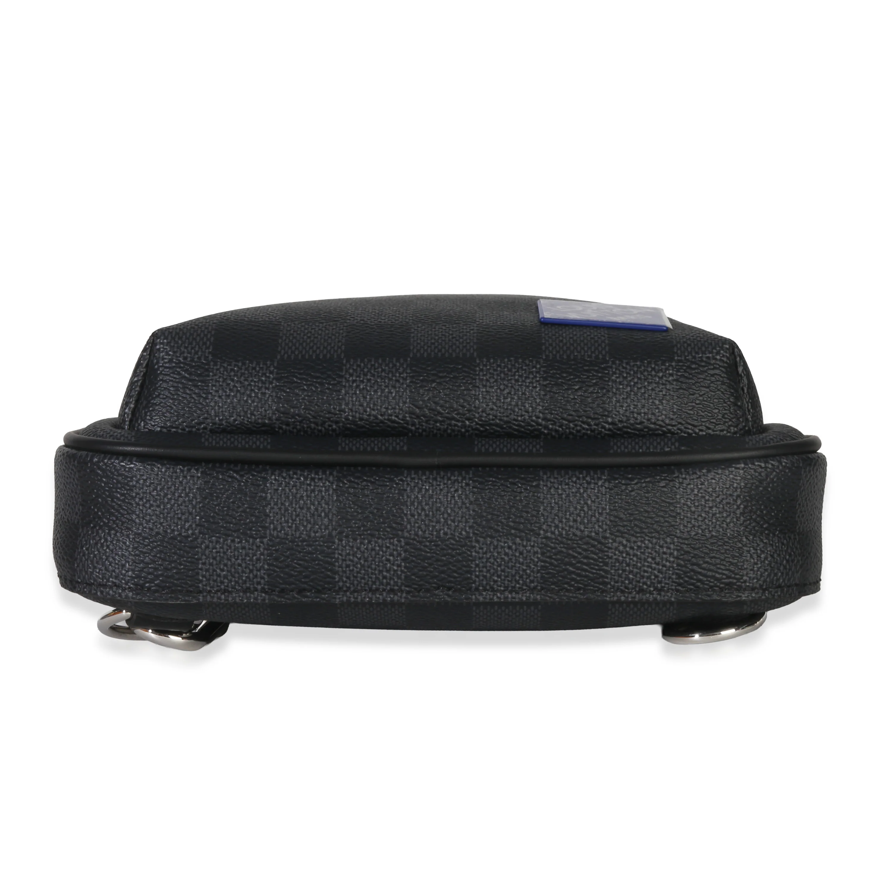 Indigo Blue Damier Graphite Canvas Avenue Slingbag - Image 5