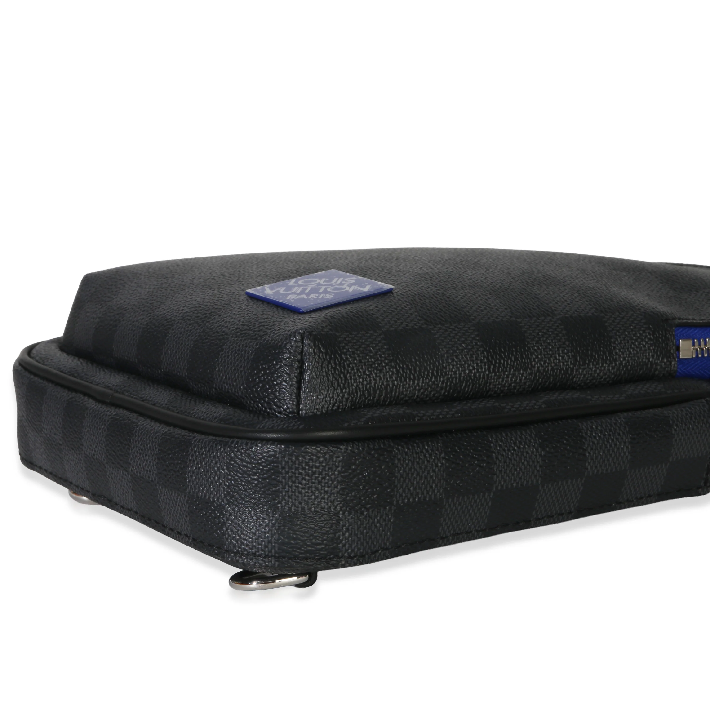 Indigo Blue Damier Graphite Canvas Avenue Slingbag - Image 7