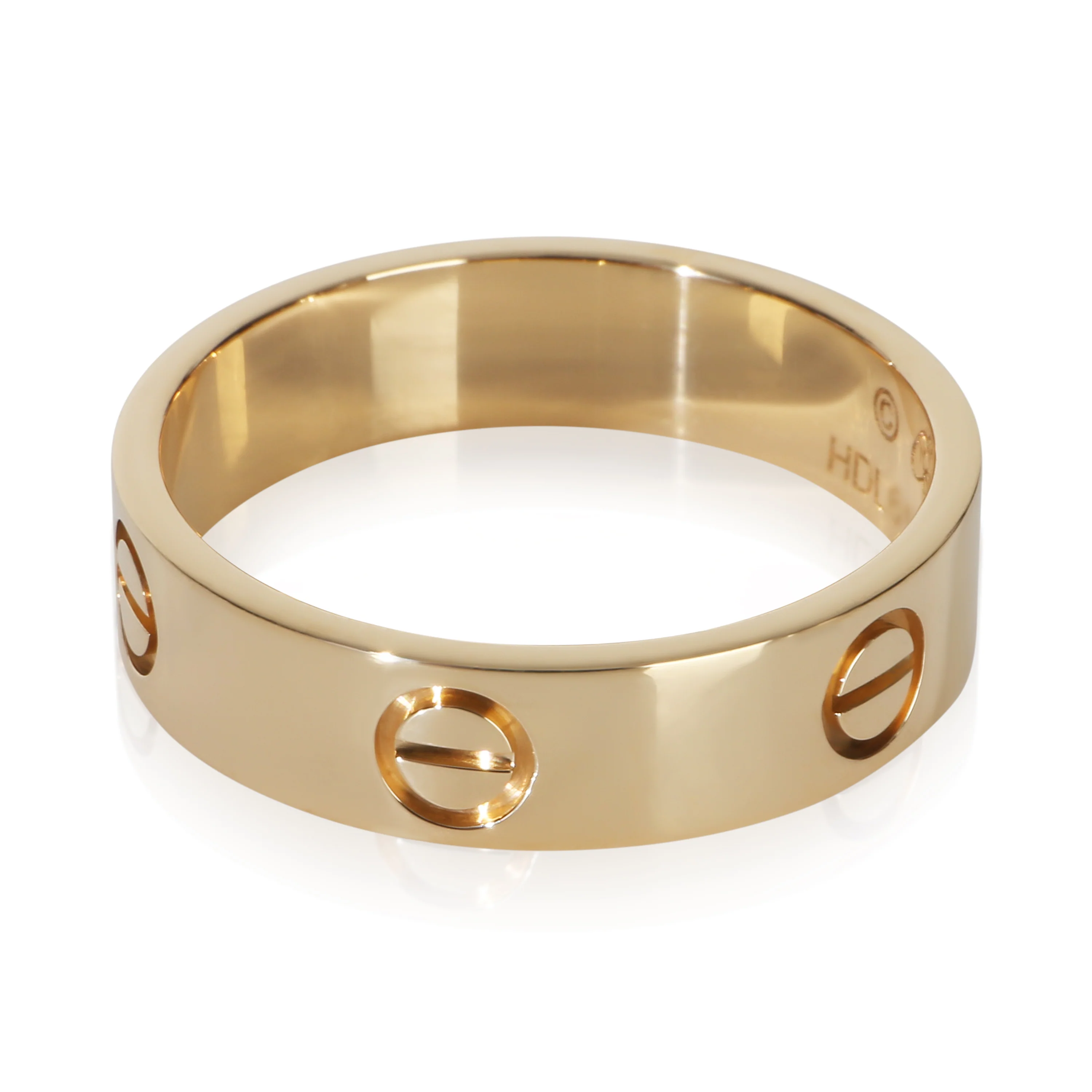 Yellow Gold Love Ring - Image 2