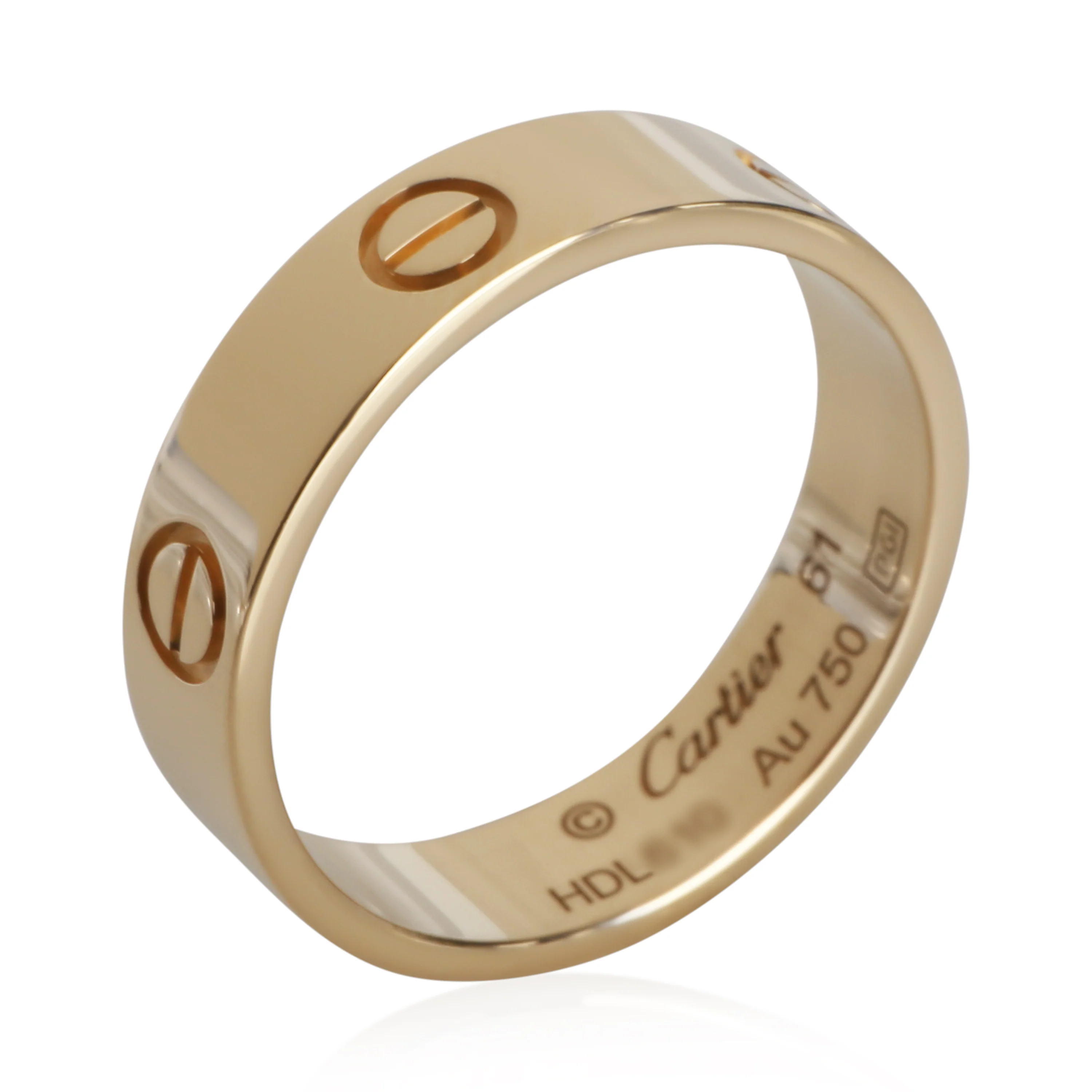 Yellow Gold Love Ring - Image 3