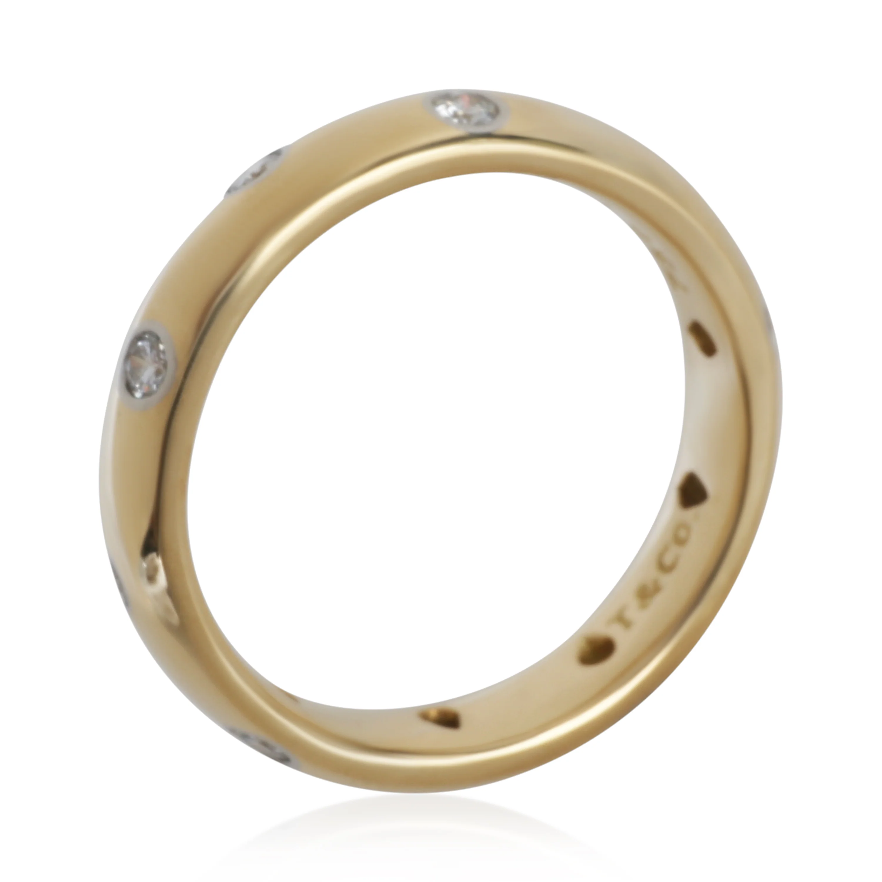 Yellow Gold & Platinum Diamond Etoile Band - Image 4